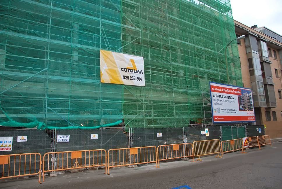 Obra nueva de pisos en Madrid en curso