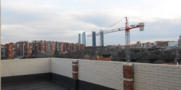 Vista de Madrid desde obra en construcción