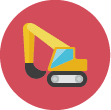 Icono de construcción de obra nueva