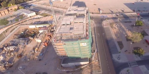 Vista aérea residencial en Toledo